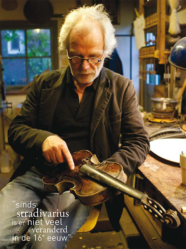 een rijk leven met snaarinstrumenten Hans de Louter,  fotografie Peter Vroon